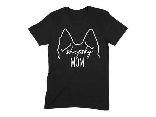 Shepsky Mom Graphic Tee for Proud Dog Owners