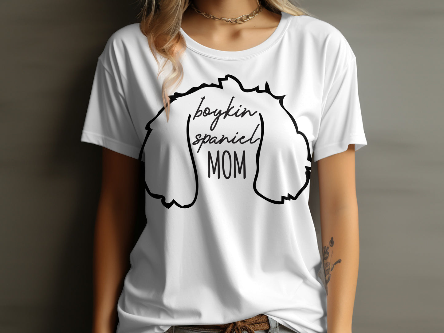 Boykin Spaniel Mom Heartfelt Dog Lover T-Shirt