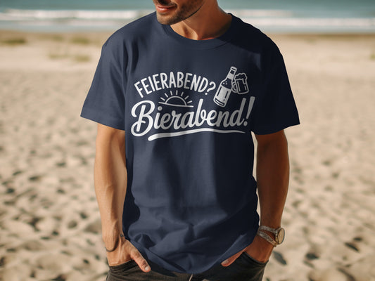 Feierabend Bierabend beach T-shirt