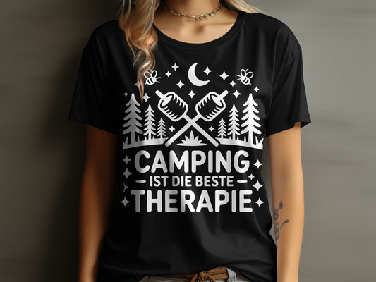 Camping Ist Die Beste Therapie T-shirt