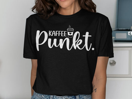 Kaffee Punkt Shirt with Fun Coffee Graphic