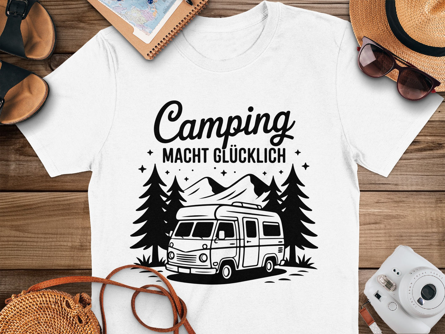 Camping Macht Glücklich Graphic T-Shirt