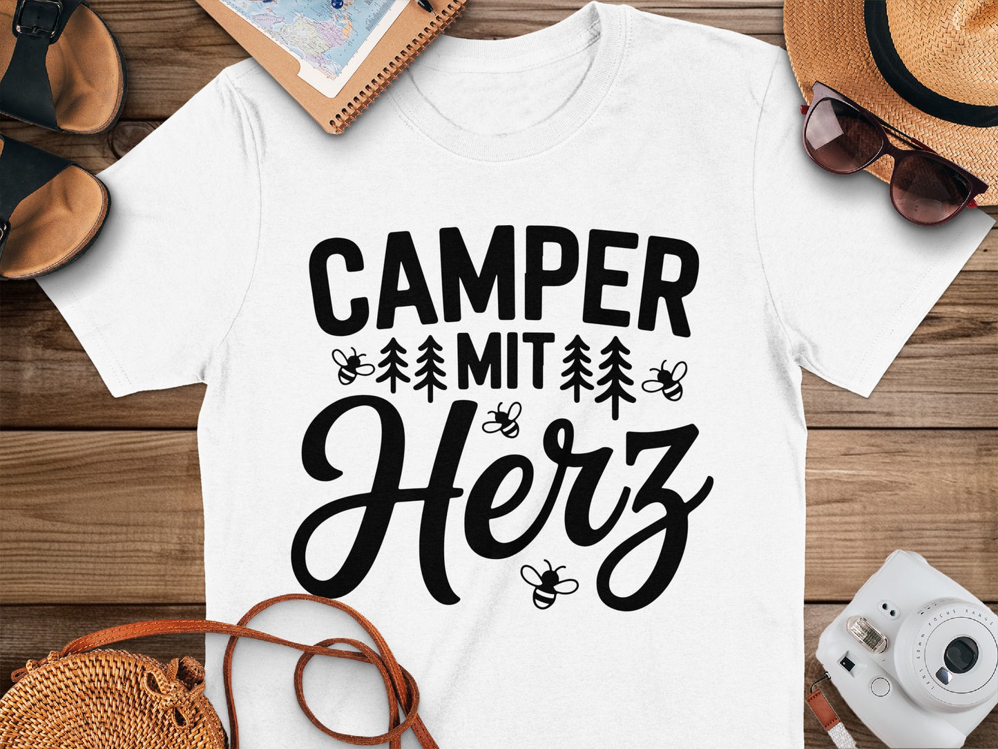 Camper Mit Herz Enthusiast T-Shirt
