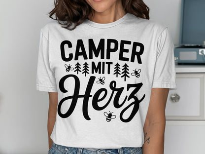 Camper mit Herz Fun Graphic Shirt