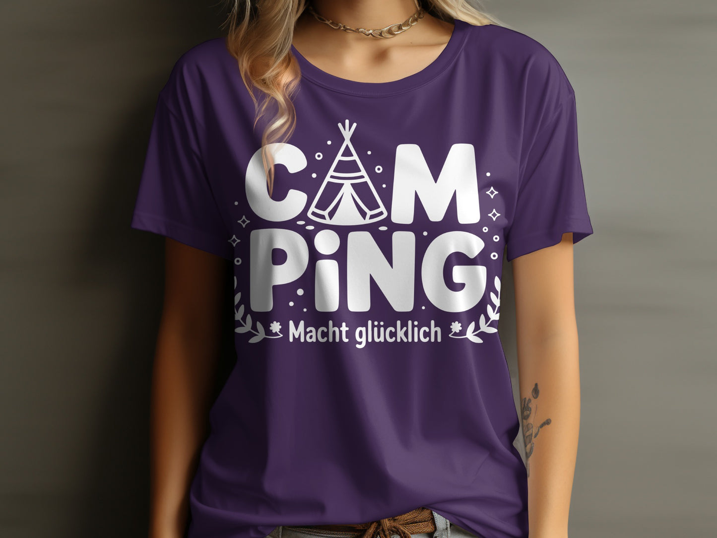 Camping Macht Glücklich Graphic T-shirt Product