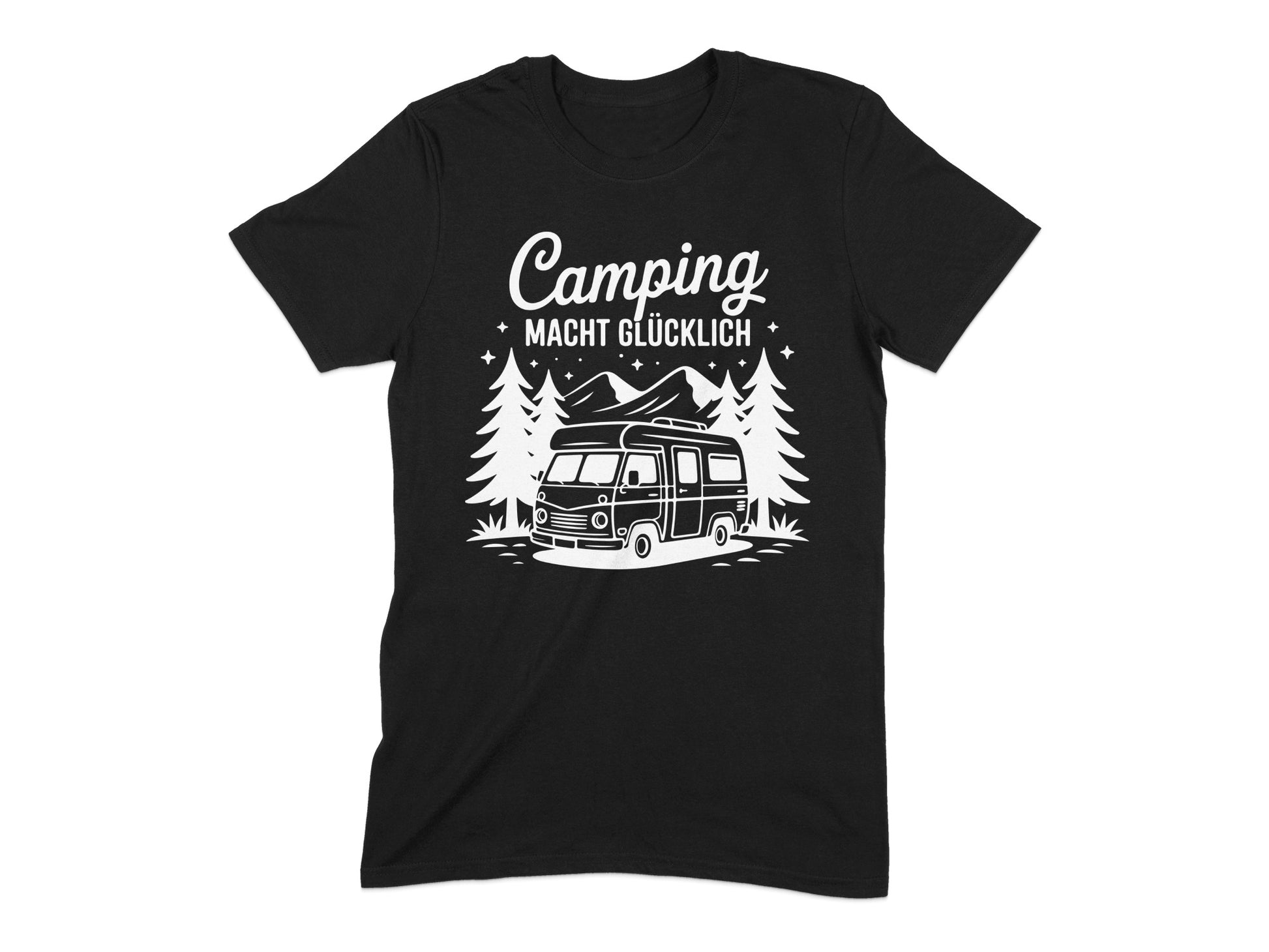 Camping Macht Glücklich Graphic Design T-Shirt