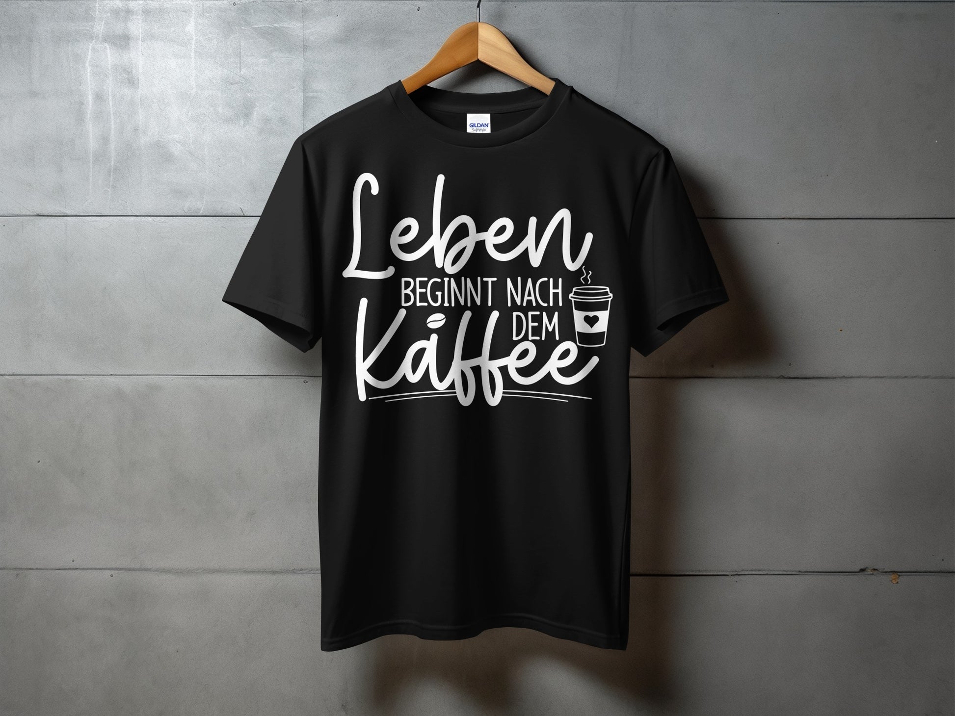 Leben beginnt nach dem Kaffee T-Shirt