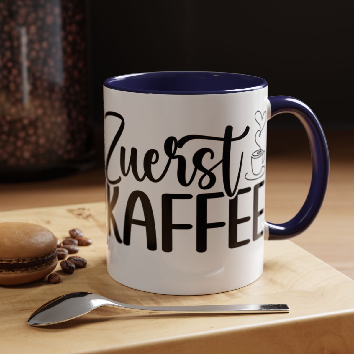 Zuerst Kaffee Design Ceramic Coffee Mug Qo