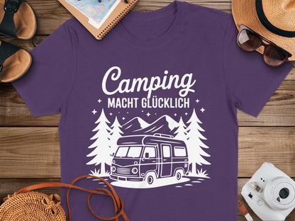 Camping Macht Glücklich Graphic Tee Product