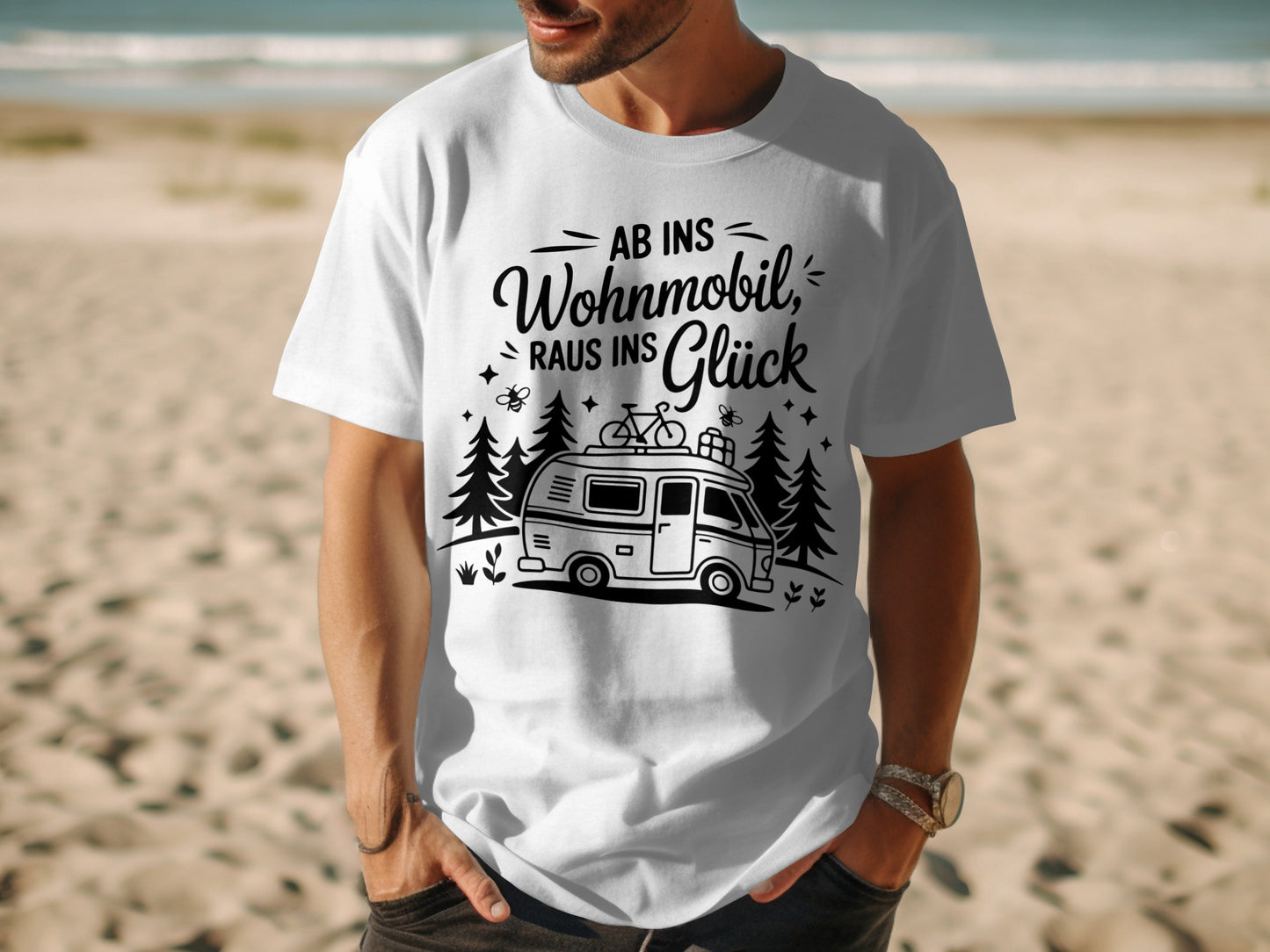 Ab Ins Wohnmobil Raus Ins Glück Design T-shirt