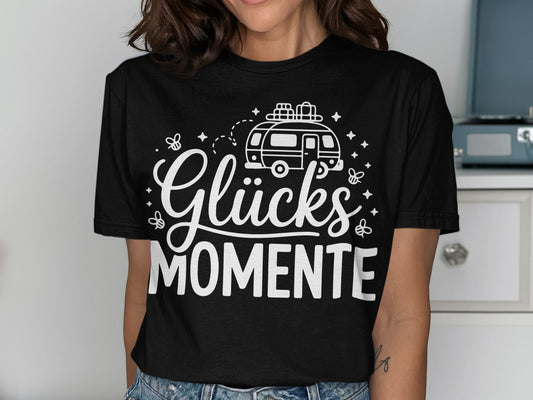 Glücksmomente Camping Abenteuer T-Shirt