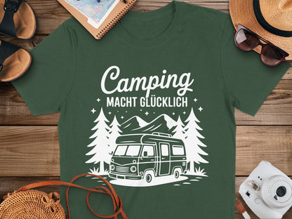 Camping Macht Glücklich Van and Forest Graphic Shirt