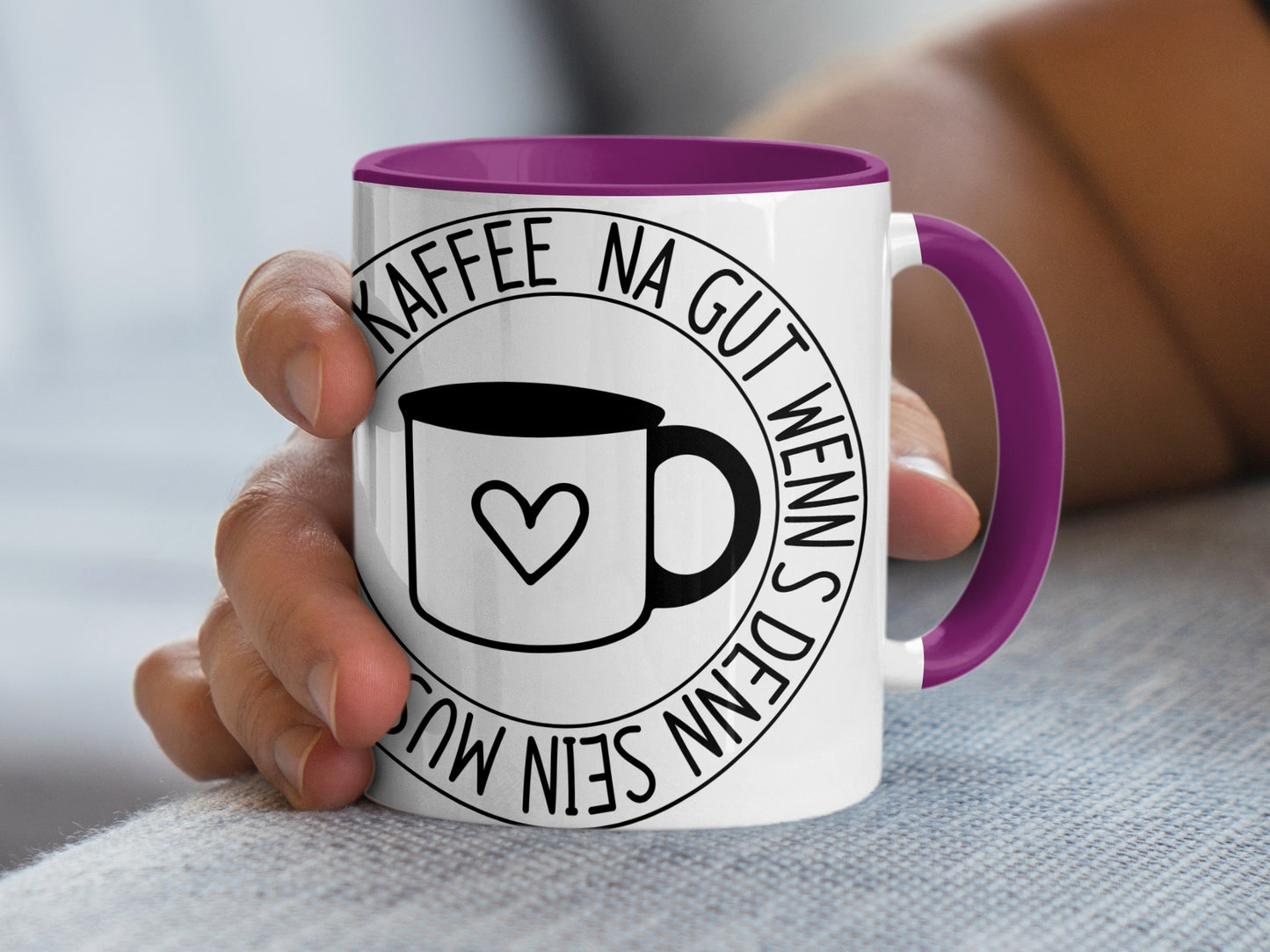 Lustiger Kaffeebecher Na Gut Wenns Dein Muss