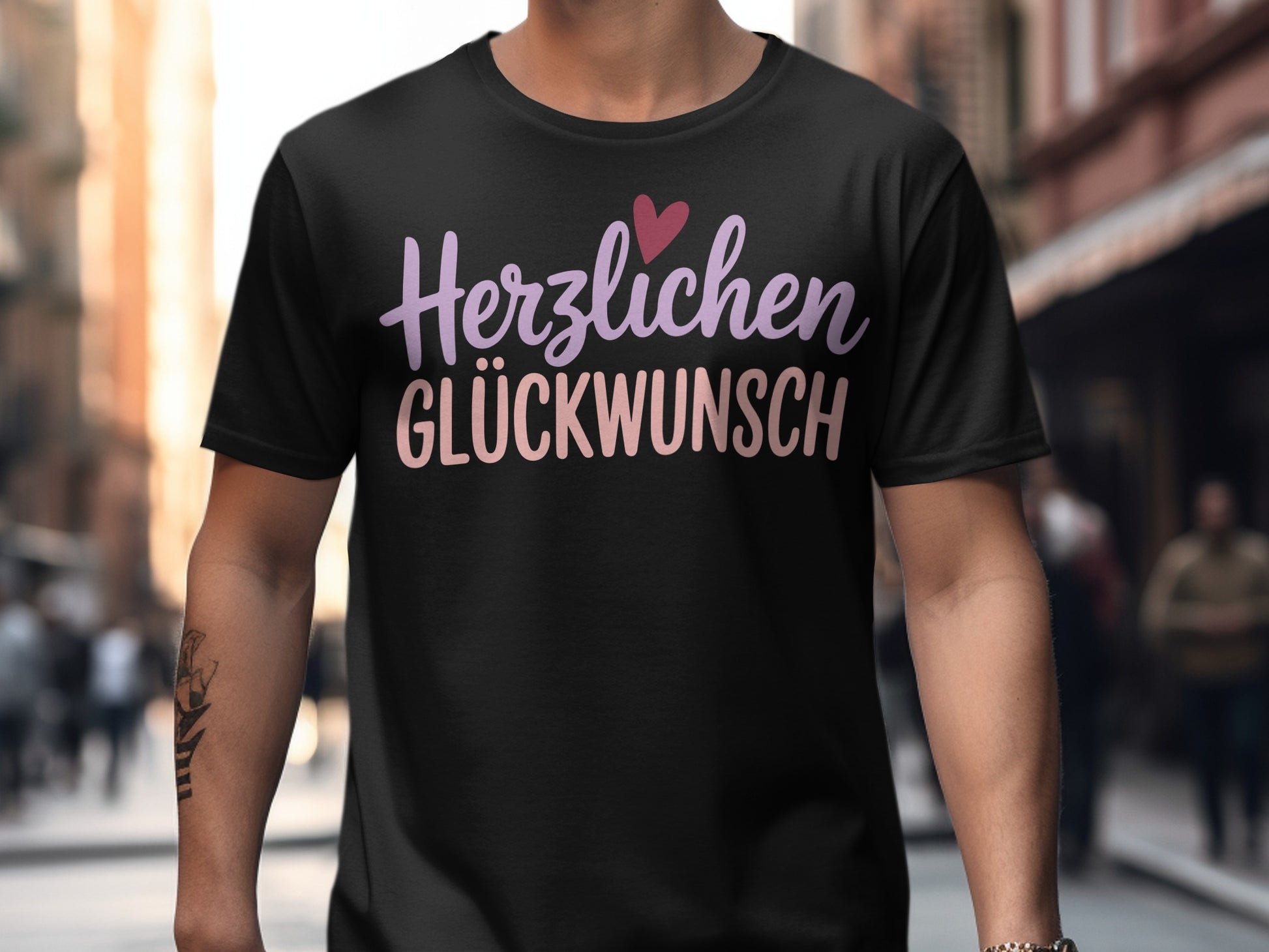 Herzlichen Glückwunsch T-shirt for Celebration