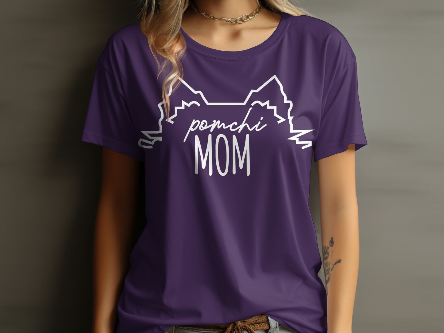 Pomchi Mom Graphic Tee for Pet Lovers Shirt