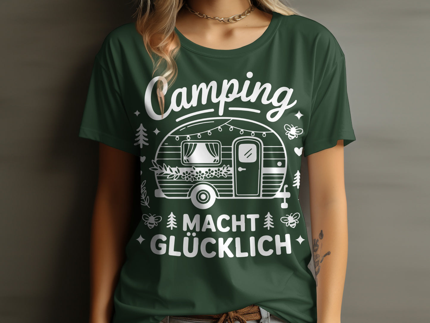 Camping Macht Glücklich Graphic Tee