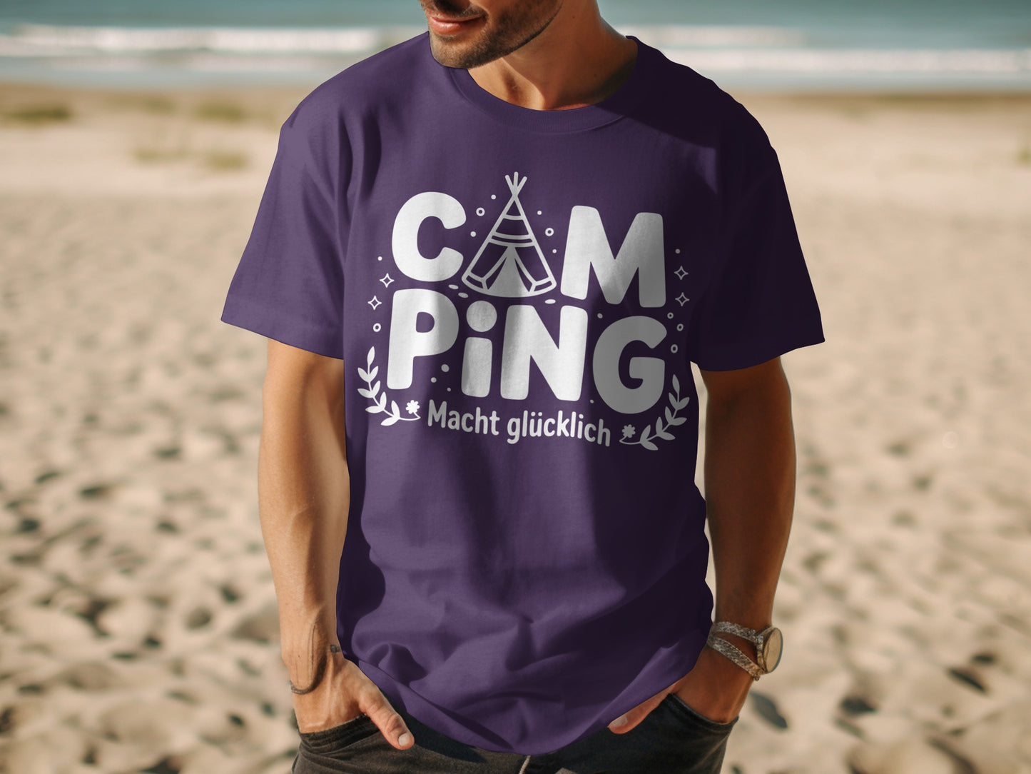 Camping Macht Glücklich Graphic T-Shirt