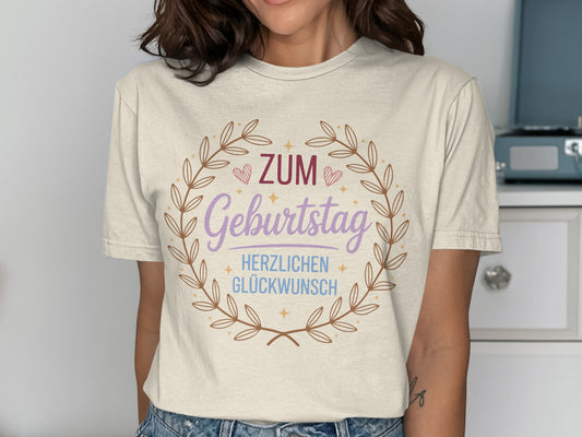 Zum Geburtstag Herzlichen Glückwunsch T-shirt
