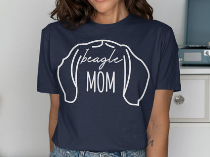 Beagle Mom Graphic Tee for Dog Lovers Gift