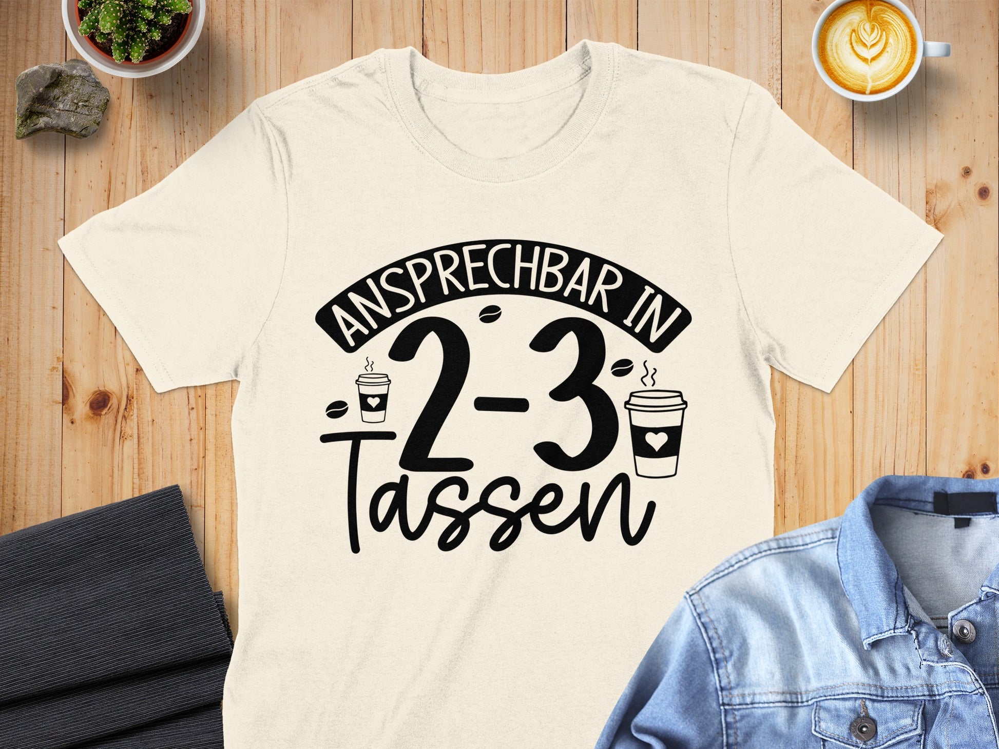 Ansprechbar in 2-3 Tassen Graphic T-Shirt