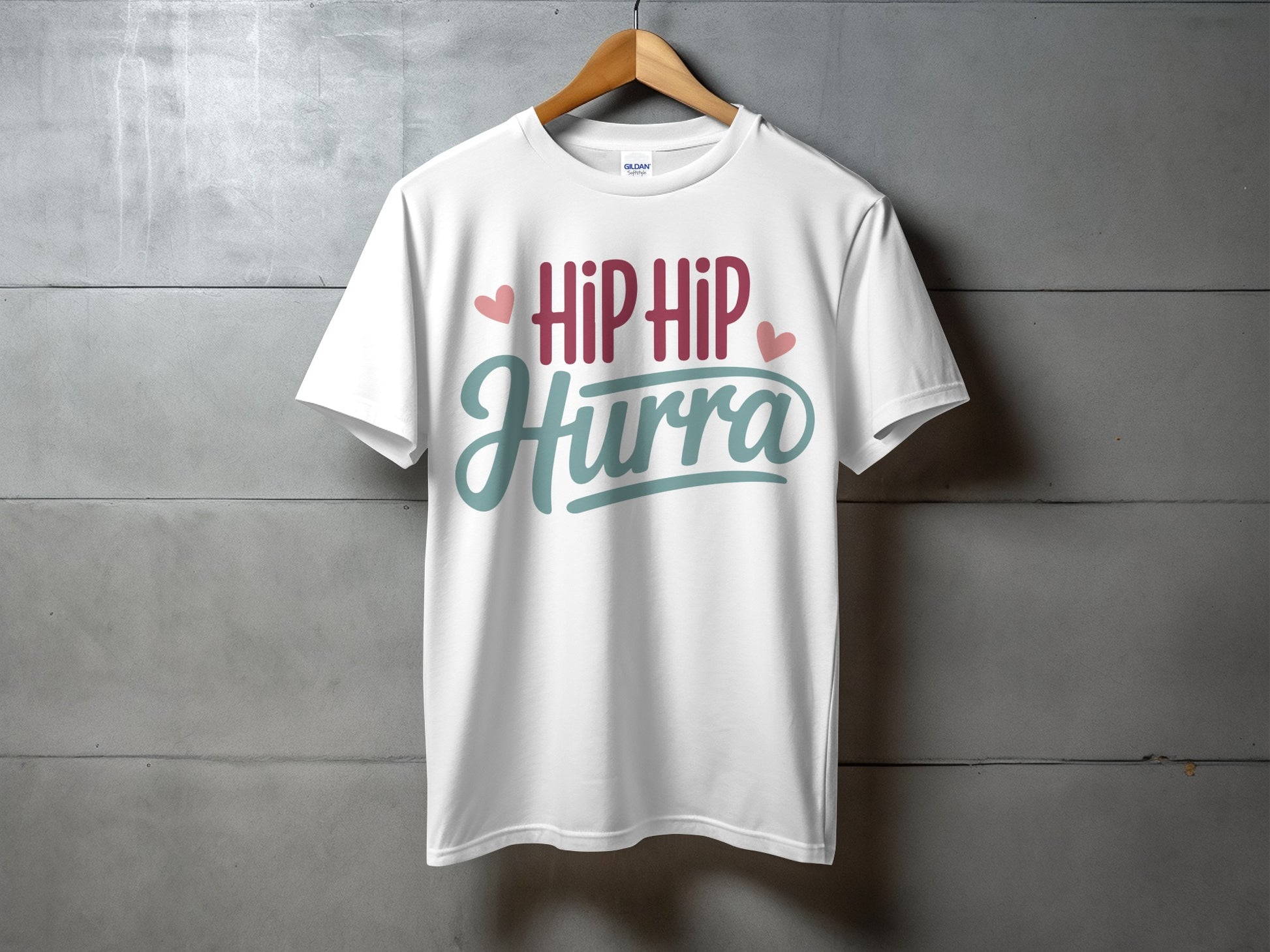 Hip Hip Hurra graphic design T-shirt product