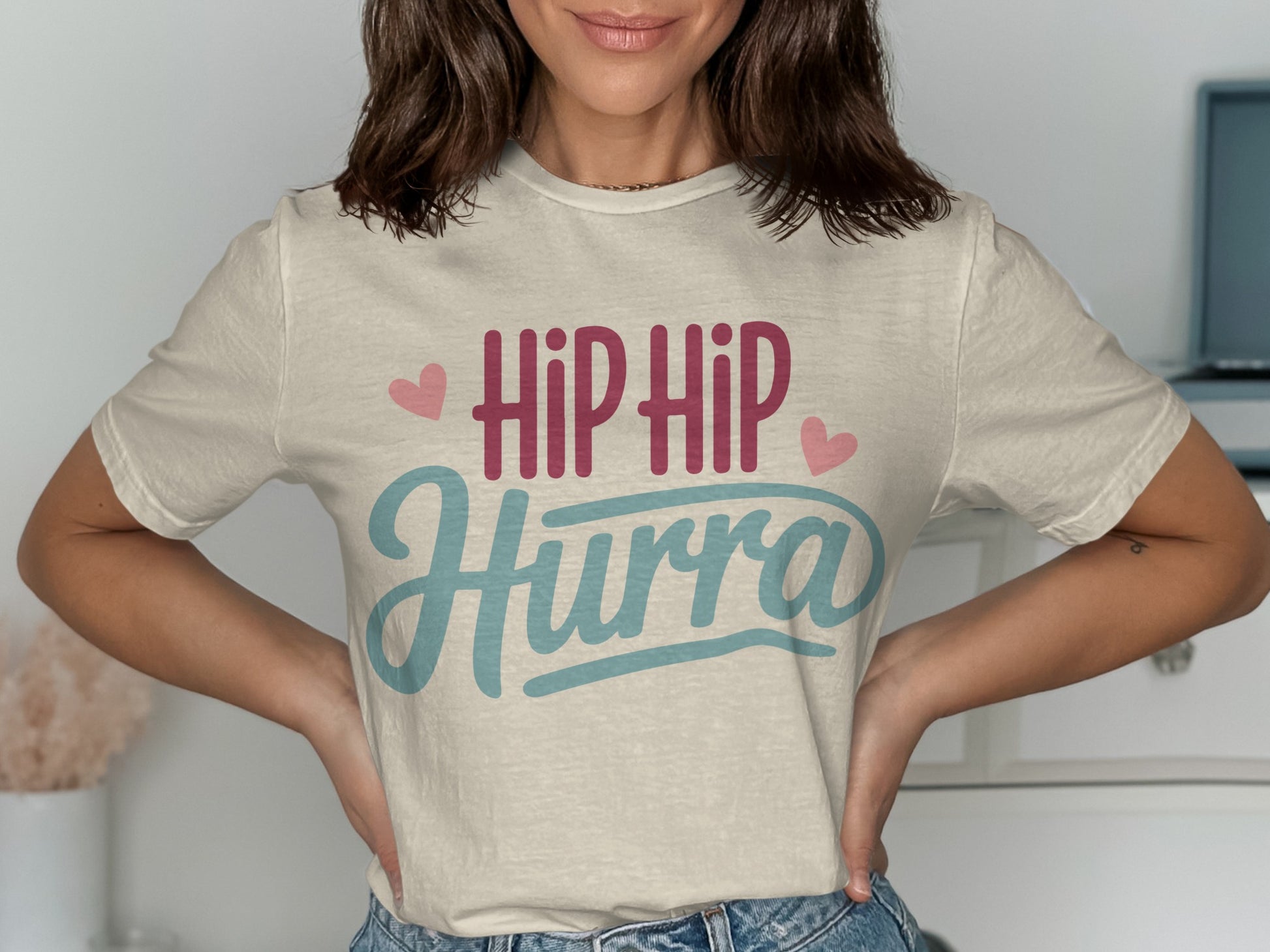 Hip Hip Hurra Graphic Printed Casual T-Shirt