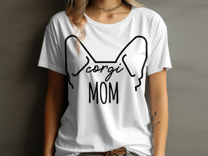 Corgi Mom Graphic Tee Perfect for Dog Lovers