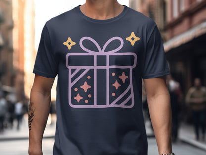 Unique Gift Box Design Short Sleeve Shirt Product