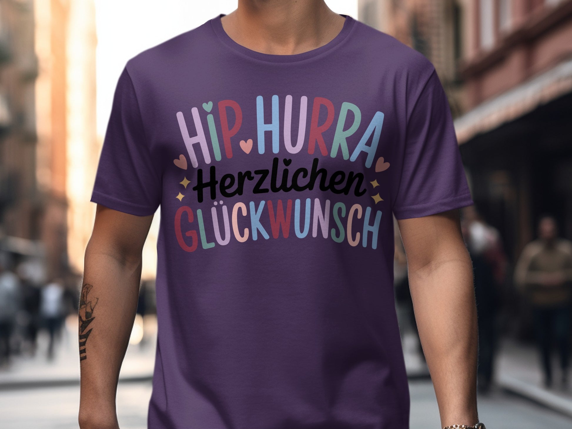 Hip Hurra Herzlichen Glückwunsch T-Shirt