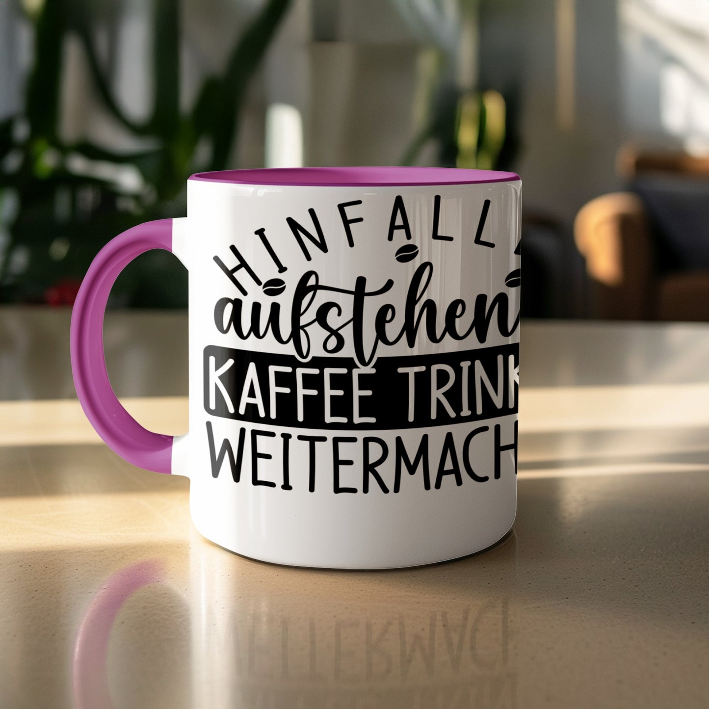 Hinfallen Aufstehen Kaffee Trinken Weitermachen Mug