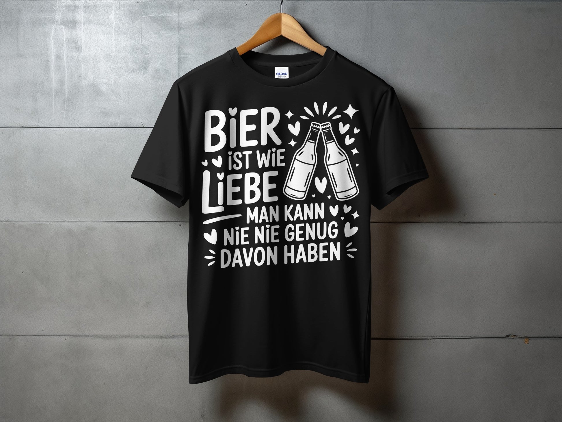 Bier ist wie Liebe man kann nie genug T-shirt