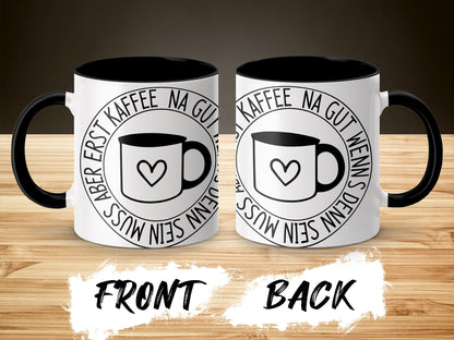 German Coffee Enthusiast Mug with Heart Logo