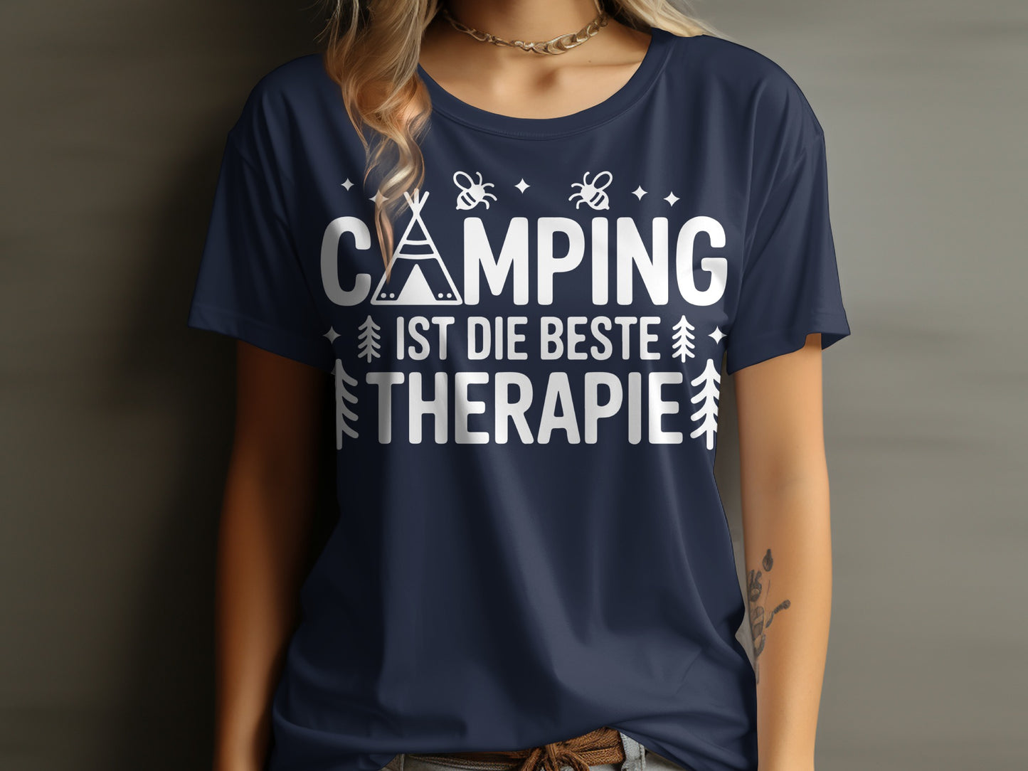 Camping Ist Die Beste Therapie Shirt