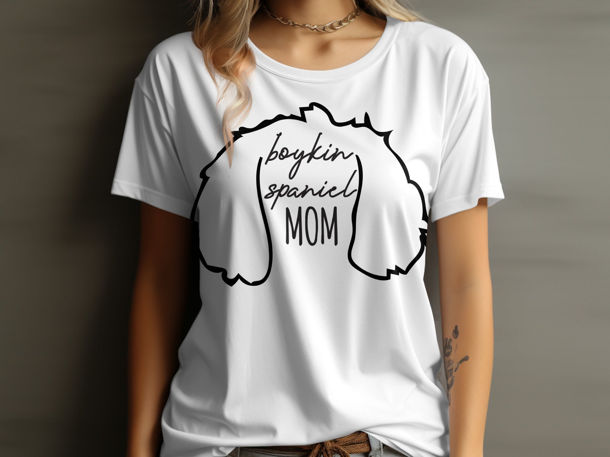 Boykin Spaniel Mom Heartfelt Dog Lover T-Shirt