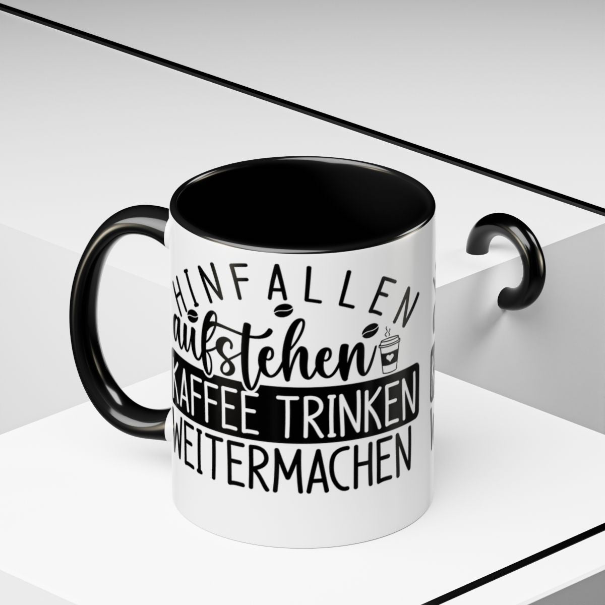 Inspirierende Tasse für Kaffee am Morgen