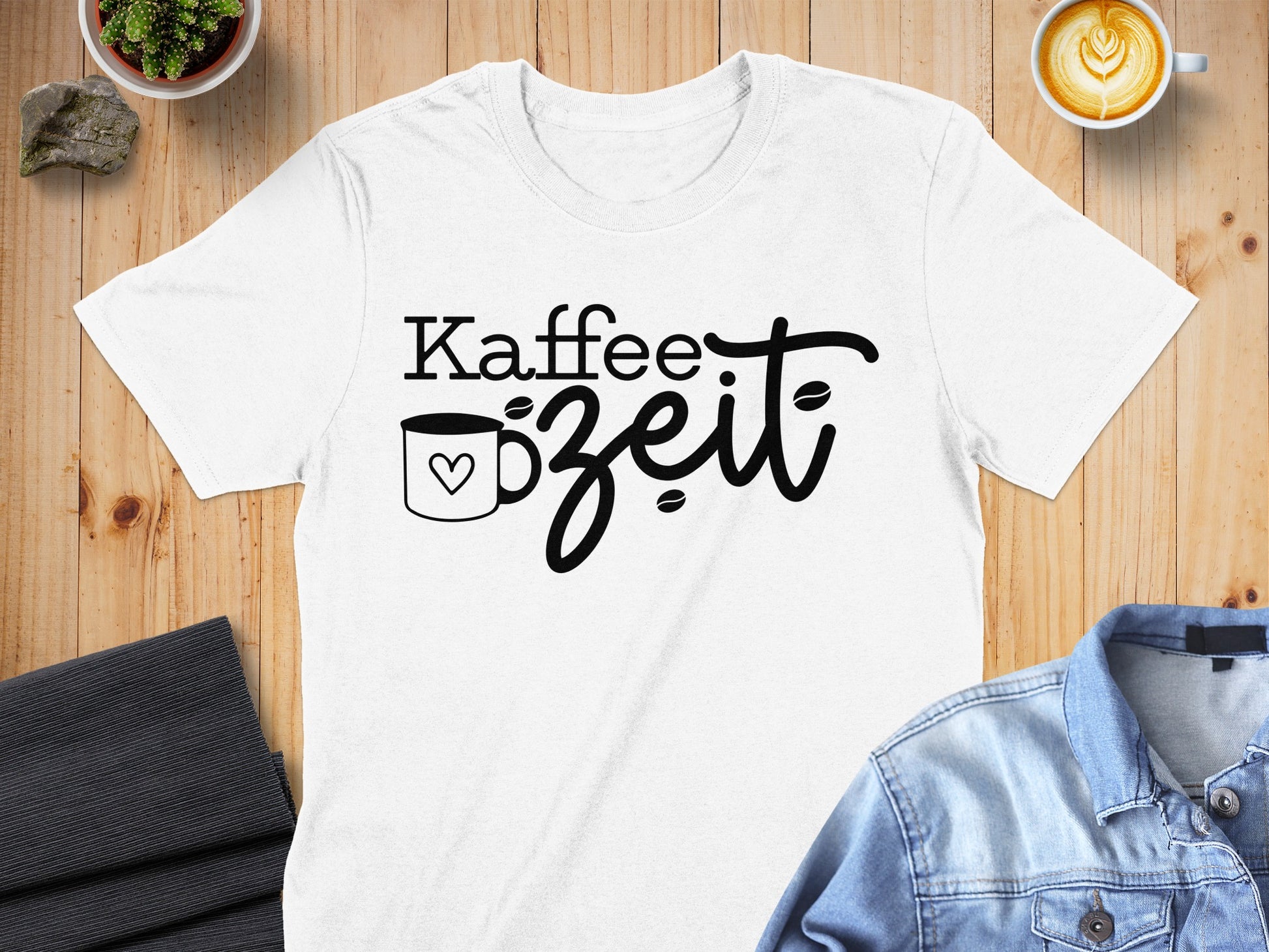 Kaffee Zeit Graphic Tee for Coffee Lovers
