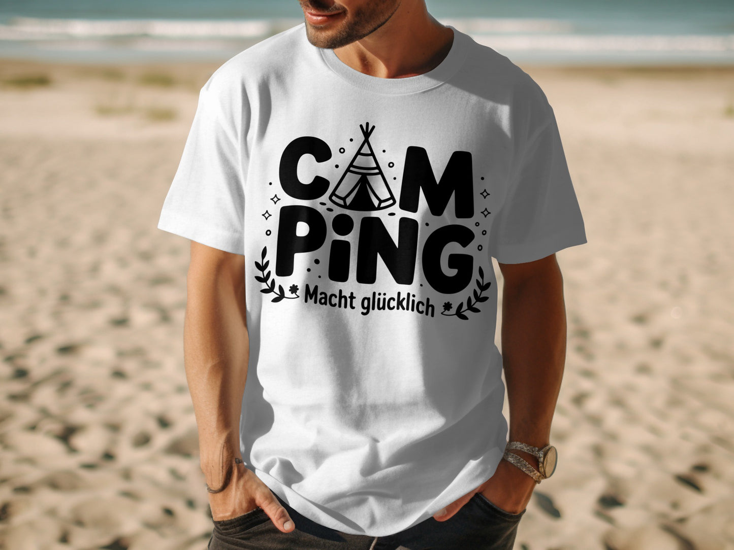 Camping Macht glücklich Tee product