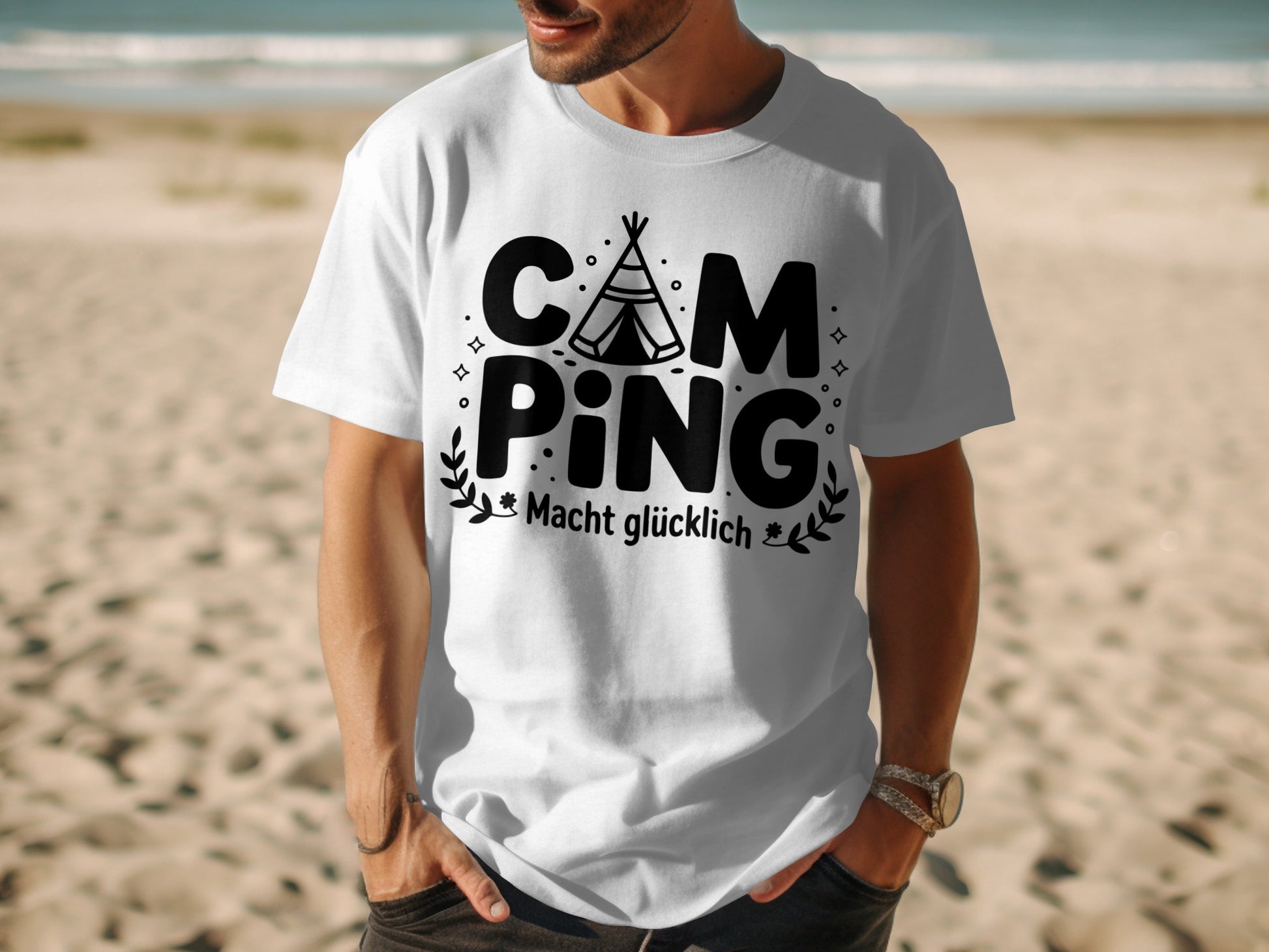 Camping Macht glücklich Tee product
