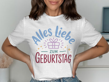 Alles Liebe Zum Geburtstag T-shirt