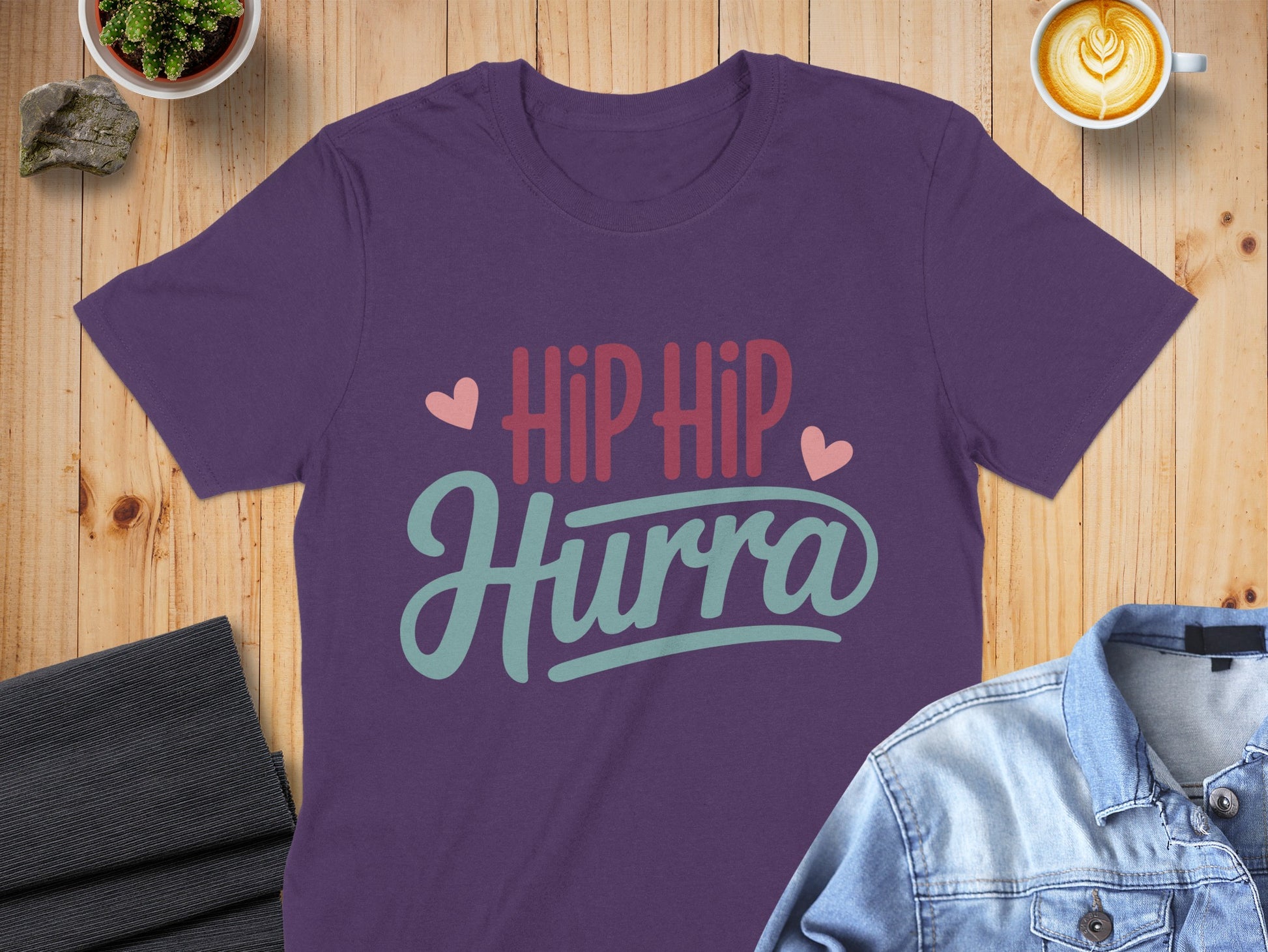 Hip Hip Hurra graphic design t-shirt product