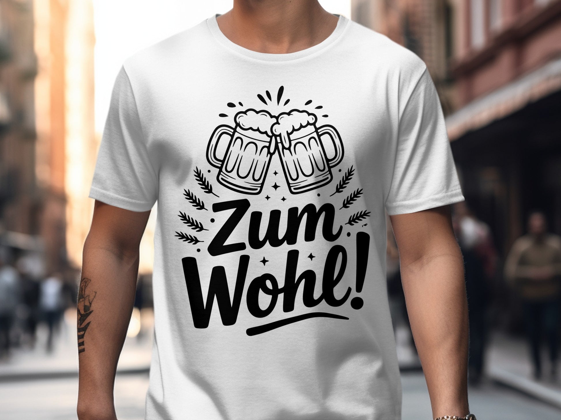 Zum Wohl Beer Celebration Graphic T-shirt