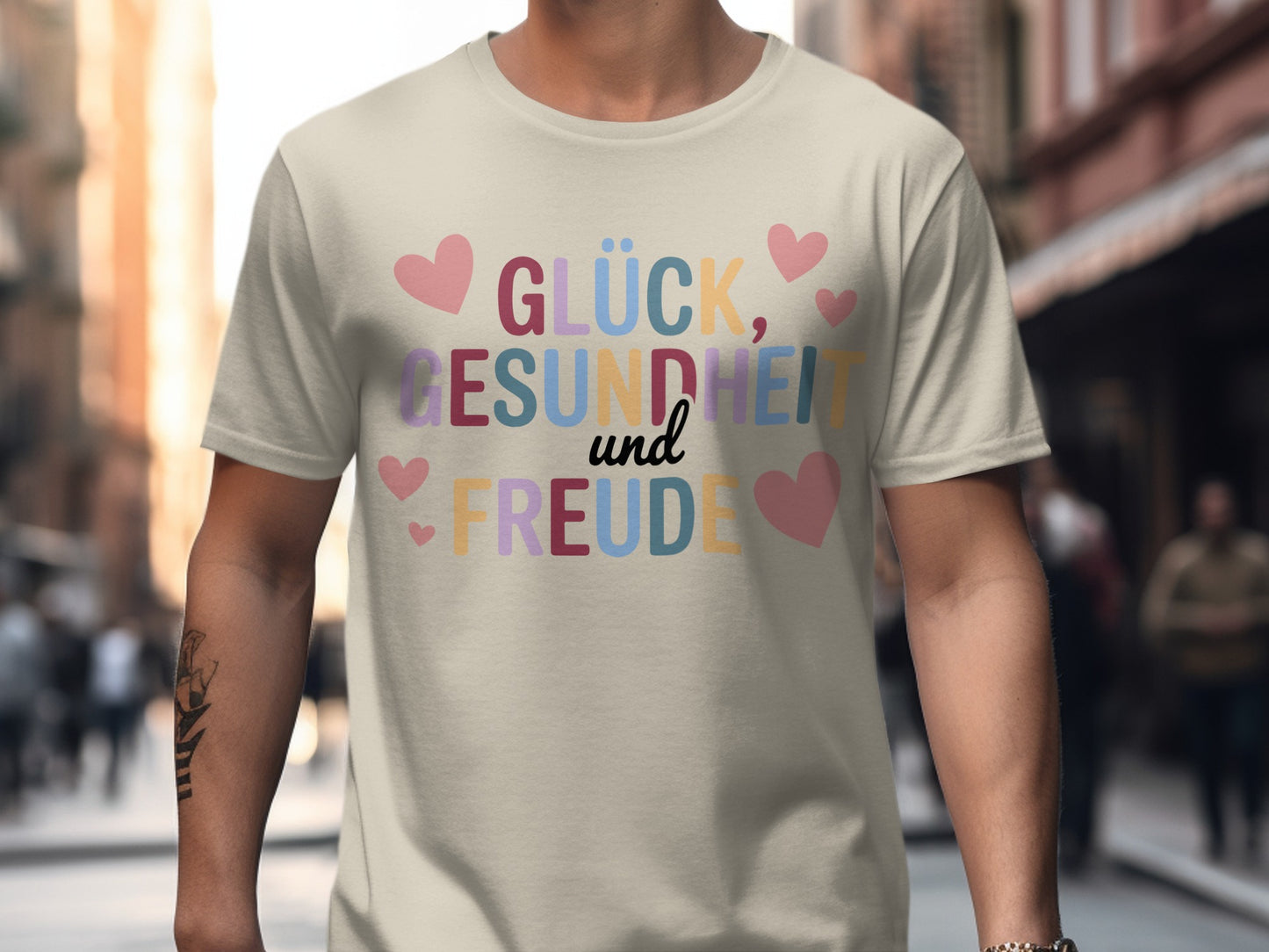 Glück Gesundheit und Freude T-shirt