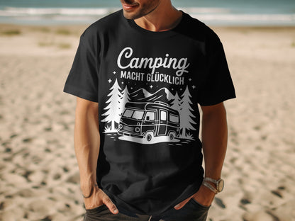 Camping Macht Glücklich Van Outdoor Shirt