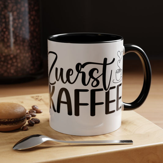 Zuerst Kaffee Mug with Black Interior