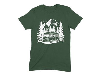 Vintage Van Adventure Scenic Mountain T-Shirt