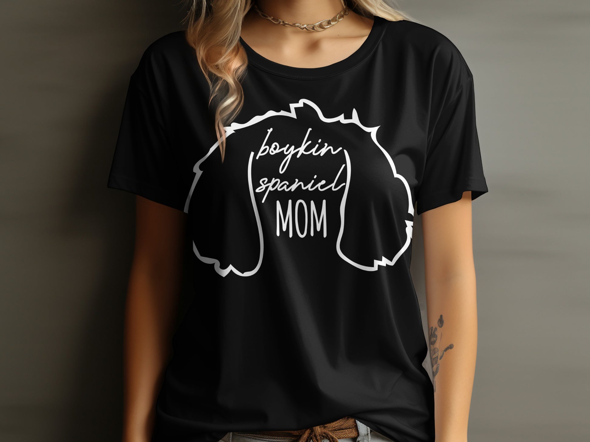 Boykin Spaniel Mom Graphic Tee for Dog Lovers
