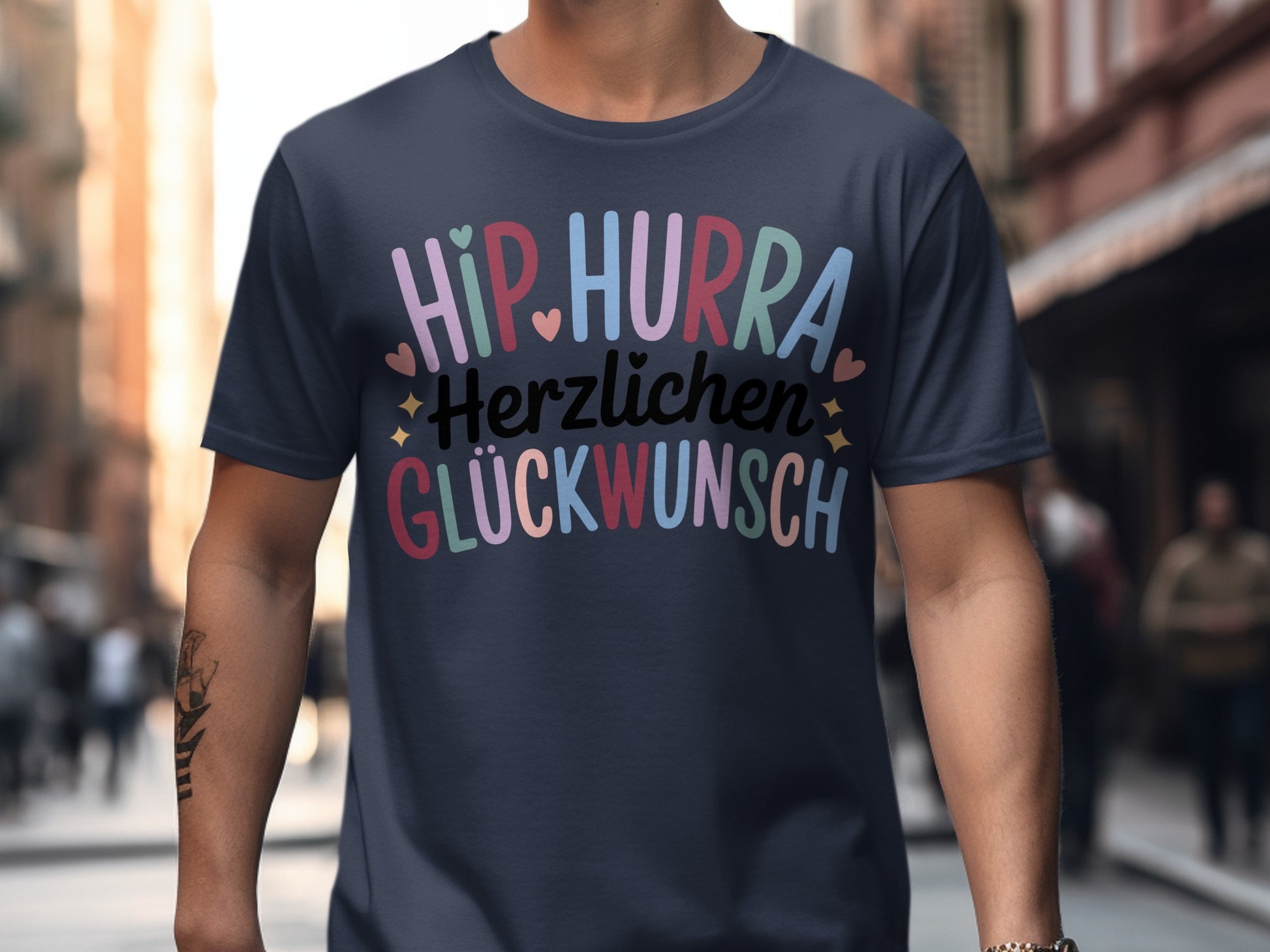 Hip Hurra Herzlichen Glückwunsch T-Shirt