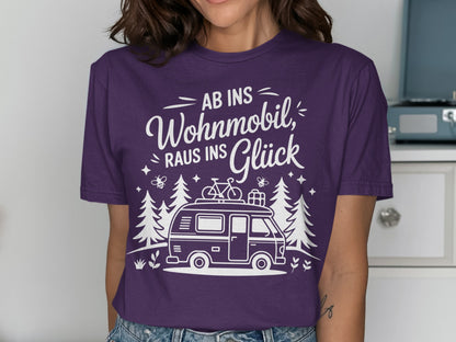 Purple Camper Van Adventure Graphic Tee
