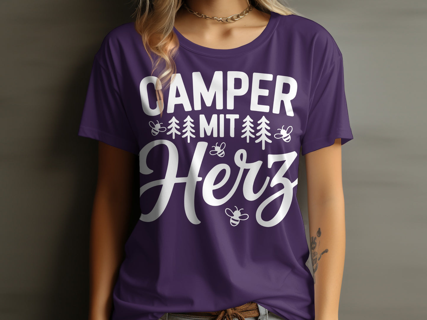 Camper Mit Herz T-Shirt with Cute Design