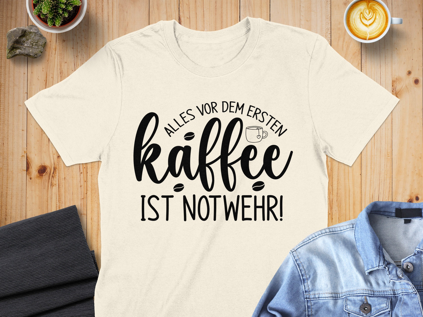 Lustige Kaffeeliebhaber Zitat T-Shirt für den Alltag